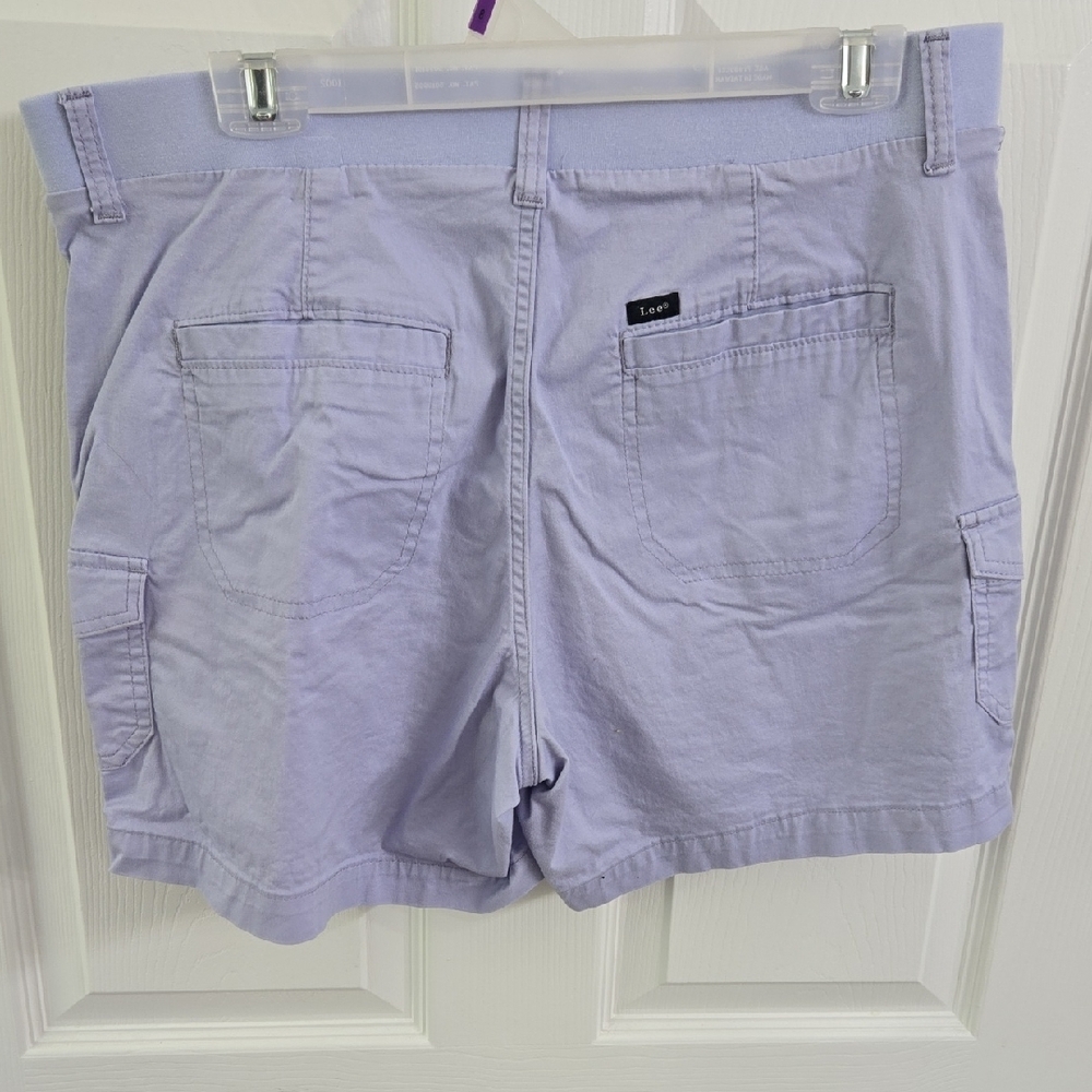 Lee Women's Light Purple Cargo Shorts - Picture 3 of 6